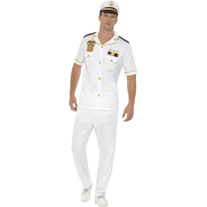 Captain Mens Costume|Small|Large|Extra Large