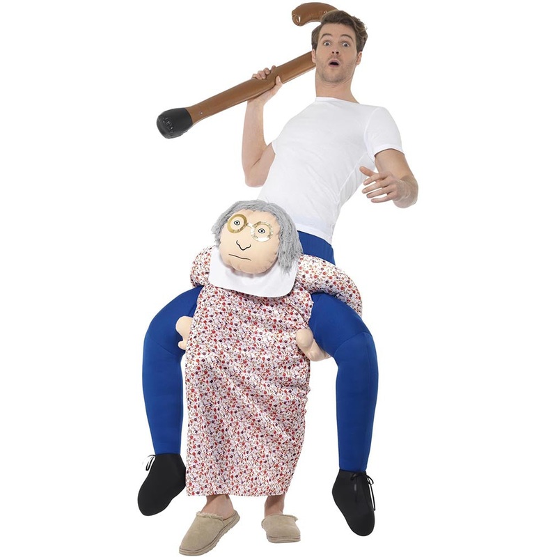 Piggyback Grandma Adult Costume
