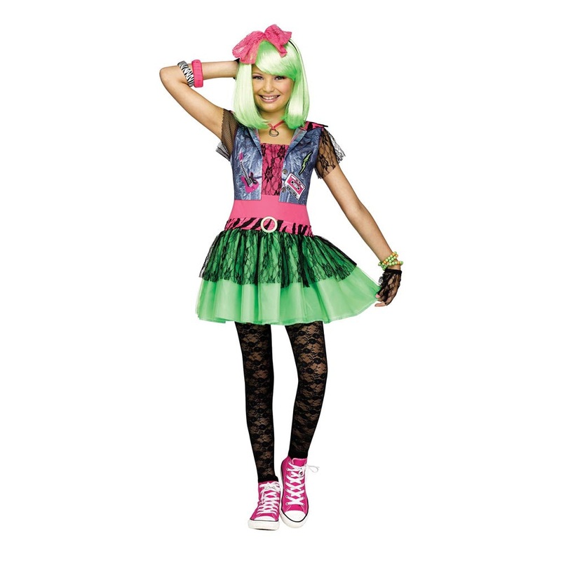 Rockin 80s Girls Costume|Large|Medium