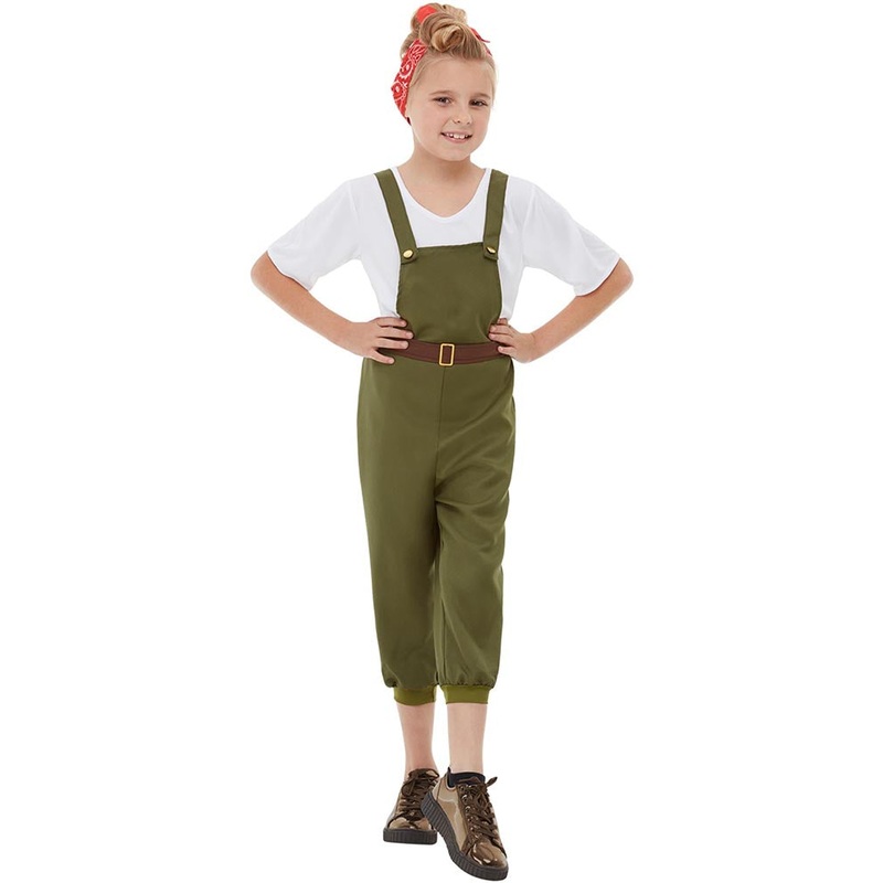 WW2 Little Land Girls Costume|Medium|Large