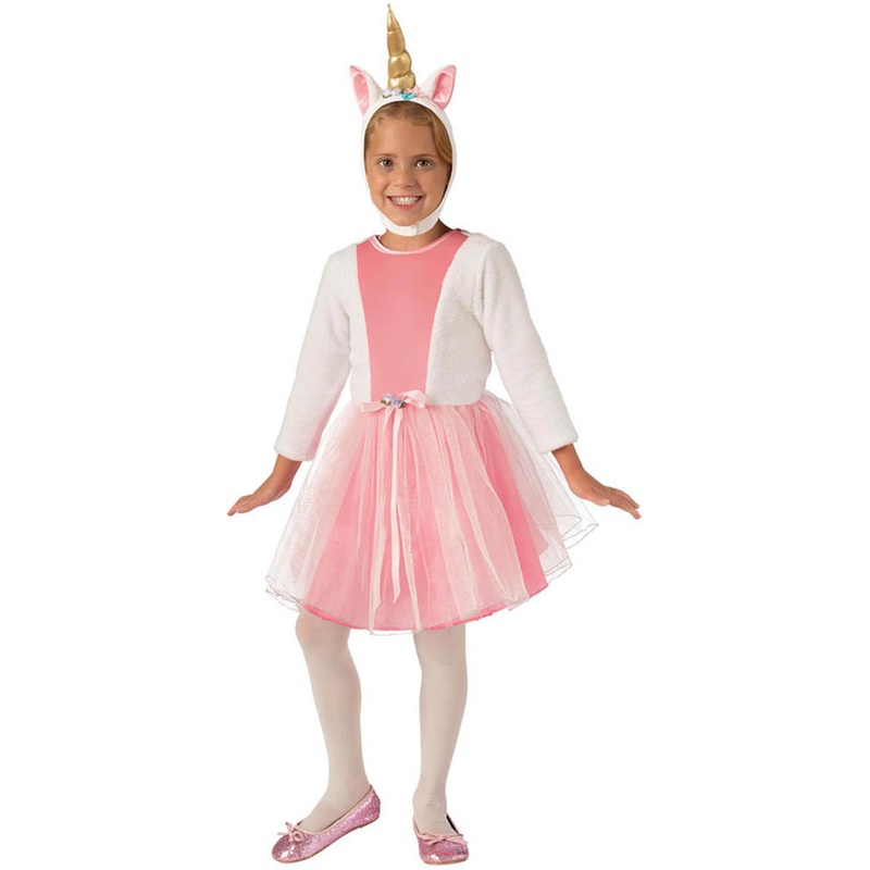 Pink Unicorn Princess Girls Costume