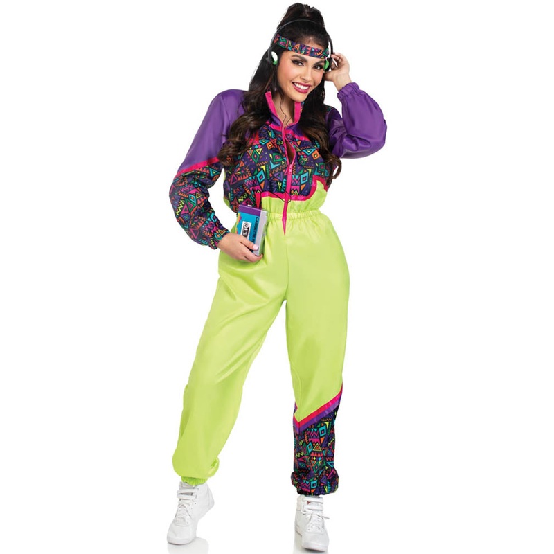 80s Rad Tracksuit Womens Costume