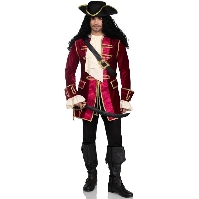 Captivating Pirate Captain Mens Costume
