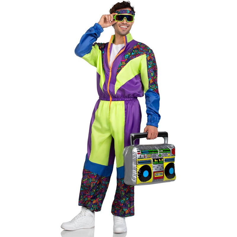 Retro 80s Tracksuit Mens Costume