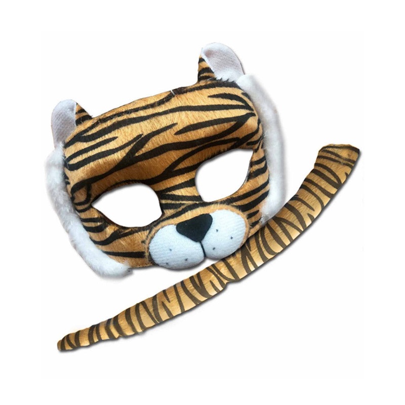Tiger Animal Mask and Tail Set