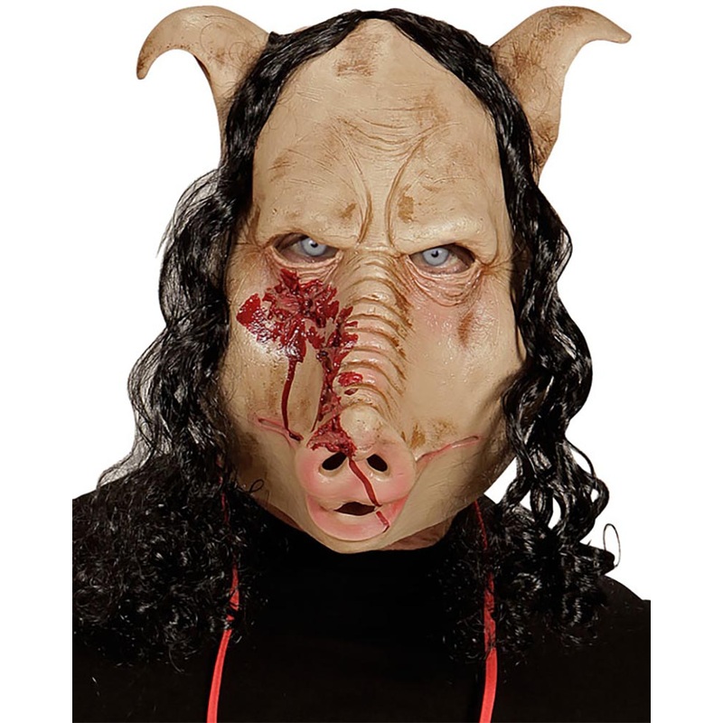 Butcher Shop Pig Full Head Halloween Mask