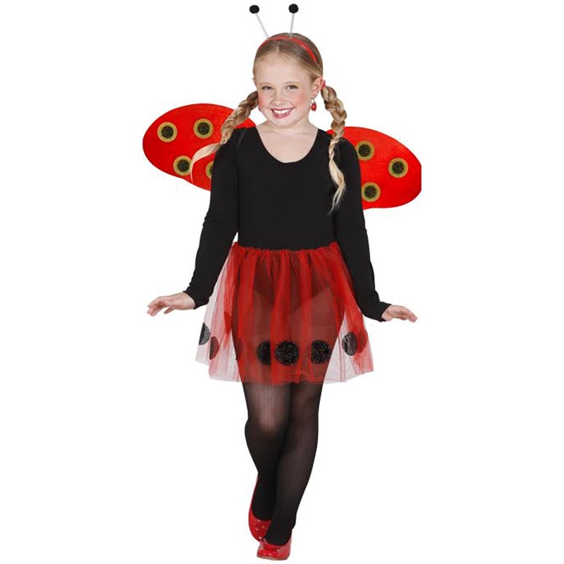Ladybug Tutu Wings and Antennae Kids Set