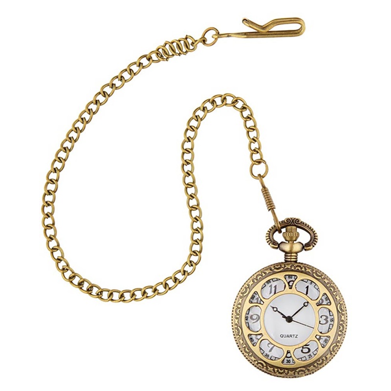 Mechanical Pocket Watch with Chain