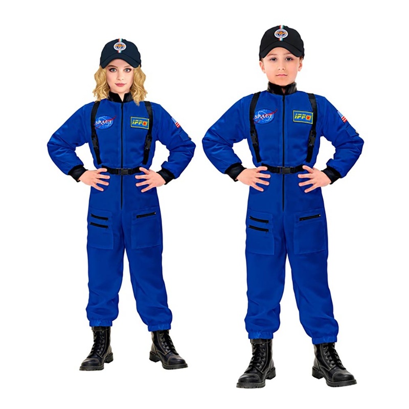 Blue Astronaut Kids Costume|4-5|5-7|8-10|11-13|14-16