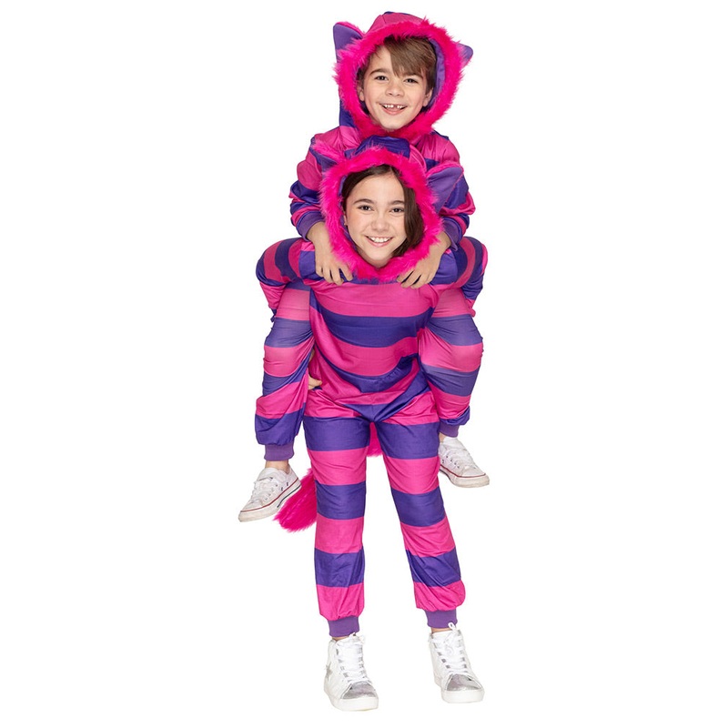 Cheshire Cat Deluxe Kids Costume Jumpsuit
