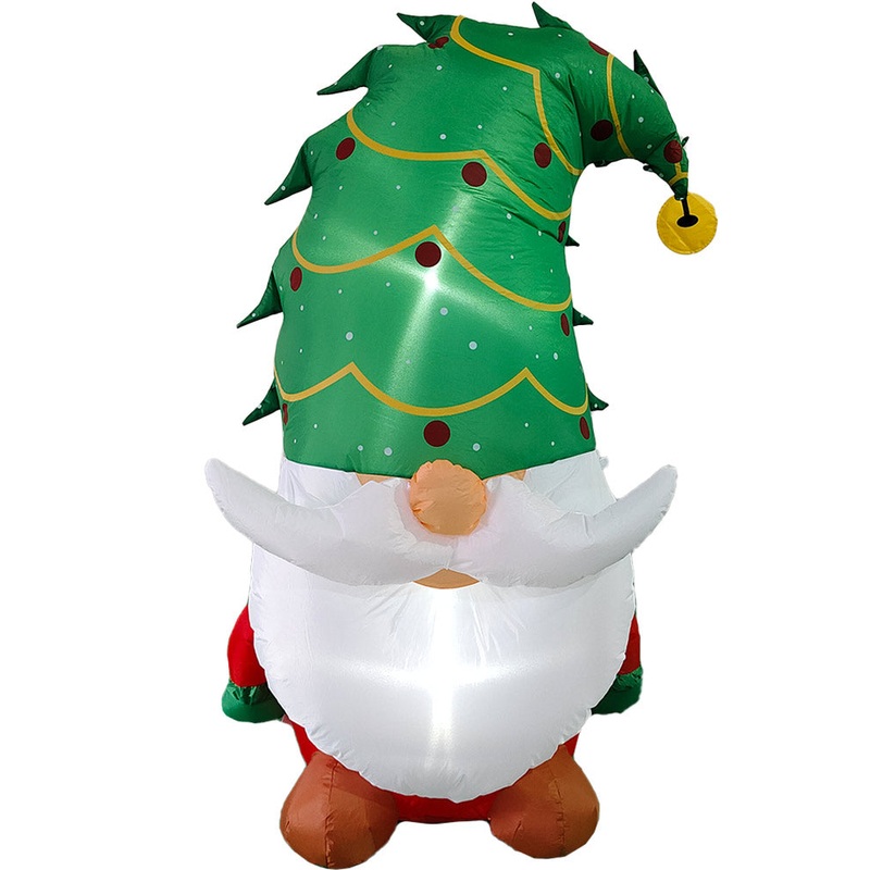 Gnome Santa Claus Lawn Inflatable 1.5m