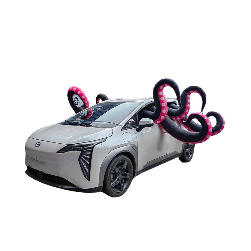 Six Scary Octopus Tentacles with Skull Halloween Car Inflatable 4m (DC PLUG)