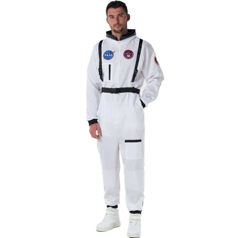 White Astronaut Suit Mens Costume