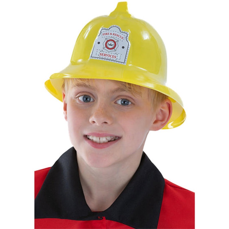 Yellow Fire Fighter Kids Hat