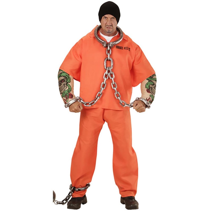 Tattooed Convict Mens Costume|Medium|Large|Extra Large