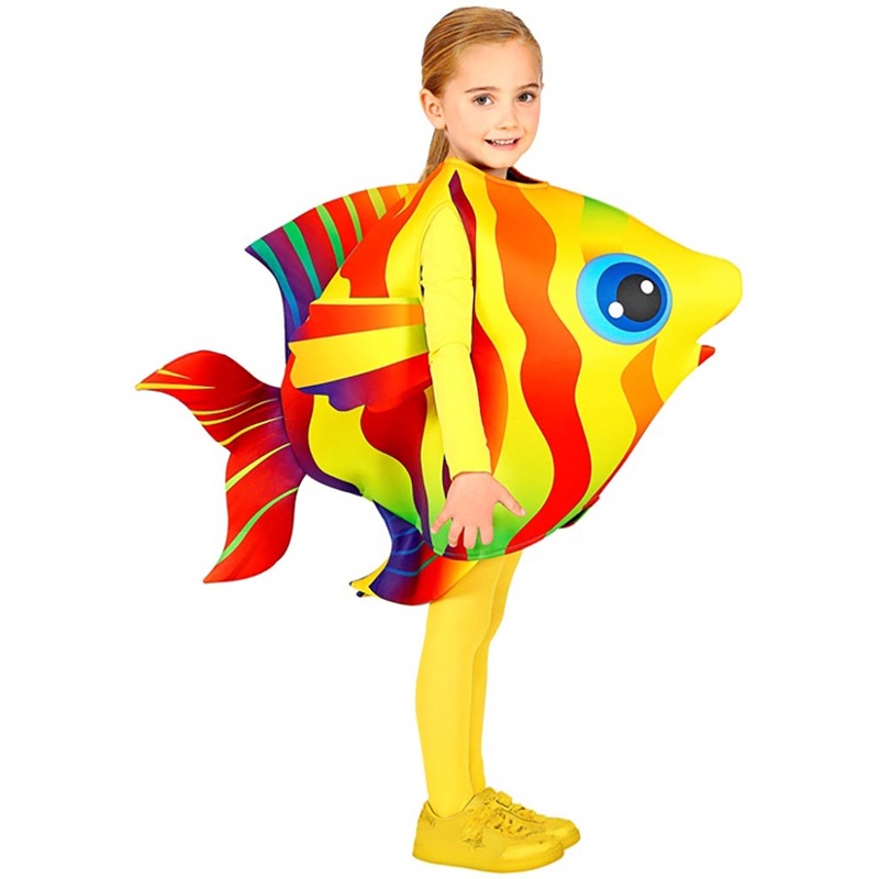 Yellow Tropical Fish Kids Costume