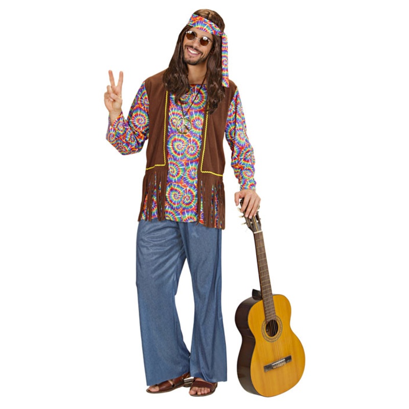 60s Psychedelic Hippie Man Mens Costume
