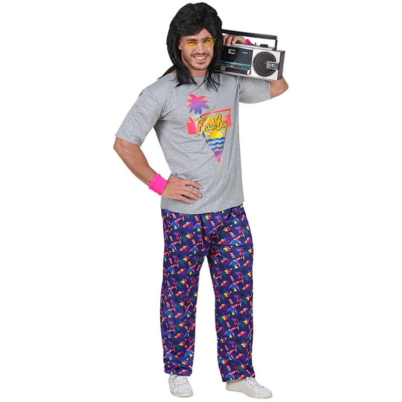 80s Beach Boy Mens Costume|M/L|Extra Large