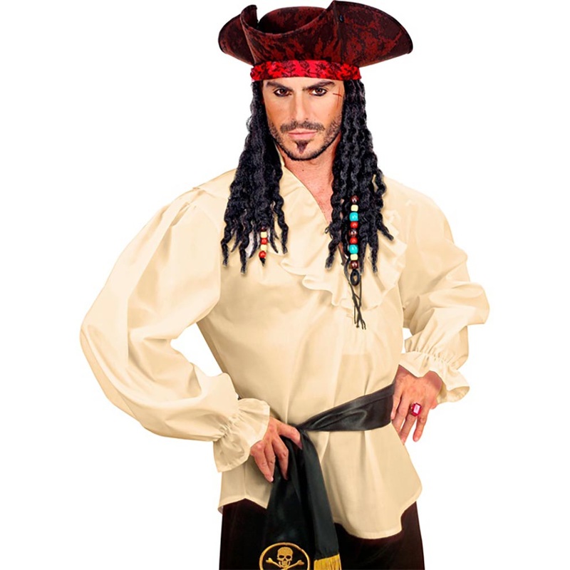 Beige Pirate Mens Shirt|M/L|Extra Large
