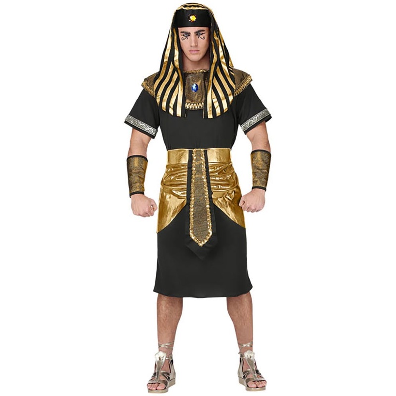 Black and Gold Pharaoh Mens Costume