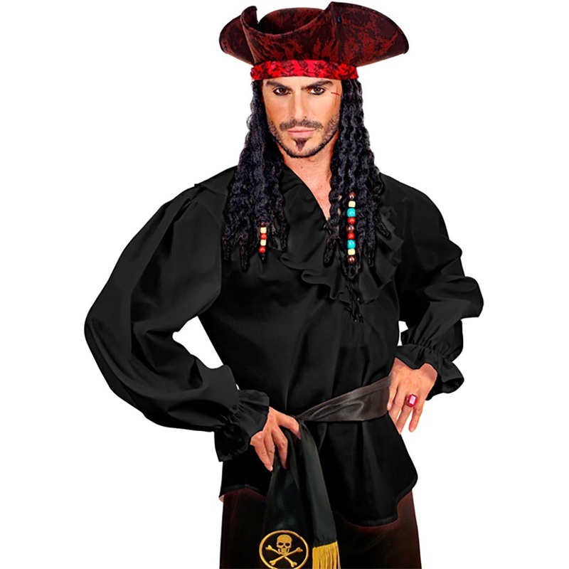 Black Pirate Mens Shirt|M/L|Extra Large
