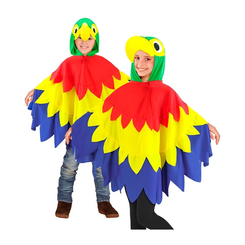 Parrot Poncho Kids Costume|One Size