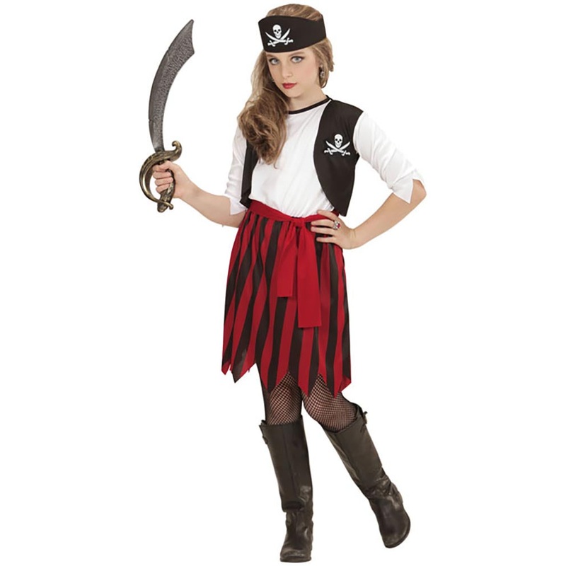 Pirate Chick Girls Costume|5-7|8-10|11-13