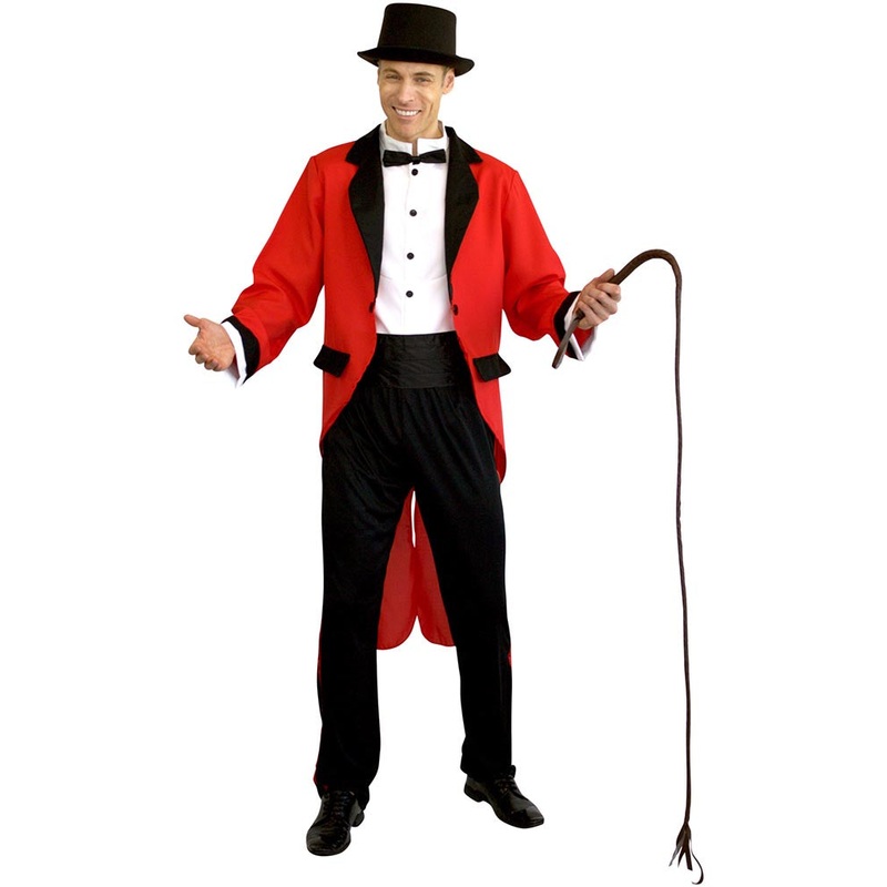 Red Ringmaster Mens Costume|Medium|Large|Extra Large