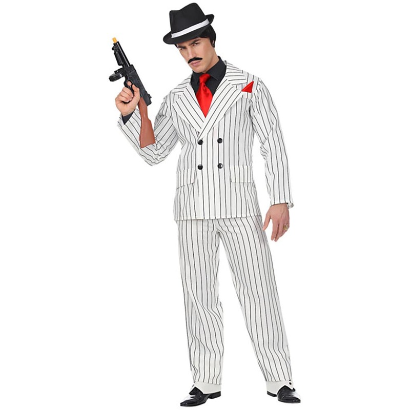 Striped Gangster Suit Mens Costume