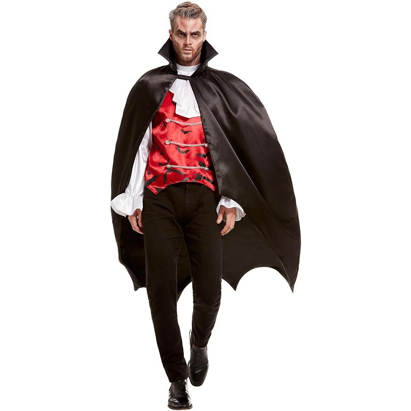 Black Vampire Bat Halloween Cape