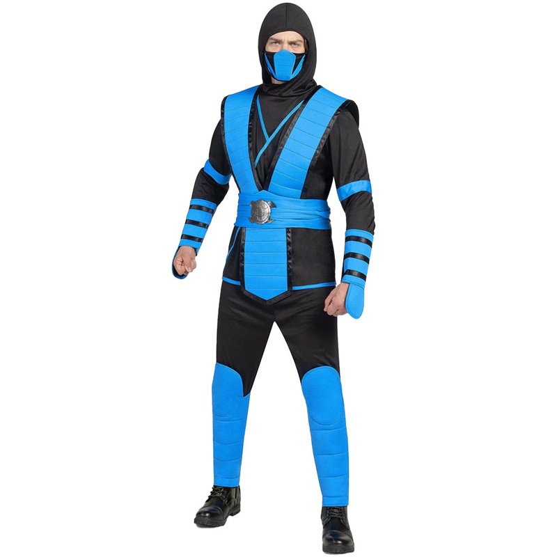 Blue Ninja Mens Costume|Medium|Large