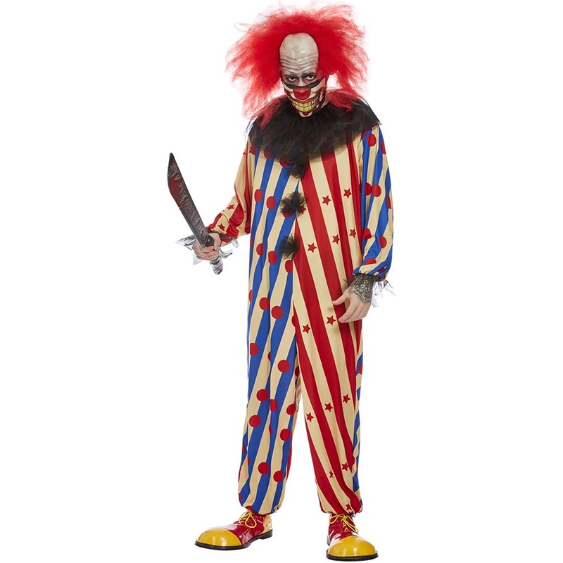 Creepy Clown Mens Halloween Costume