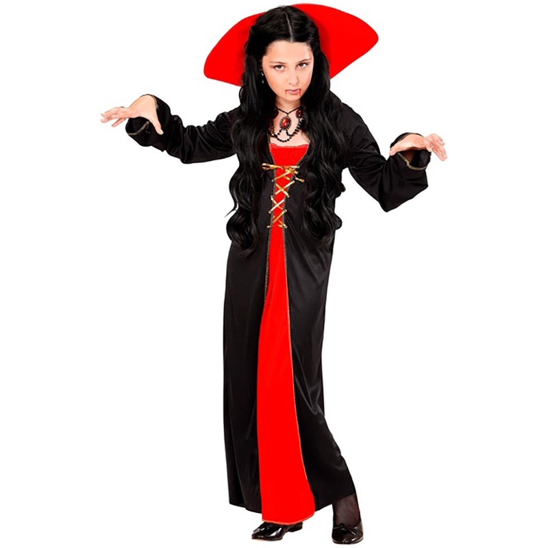 Midnight Vampiress Girls Halloween Costume