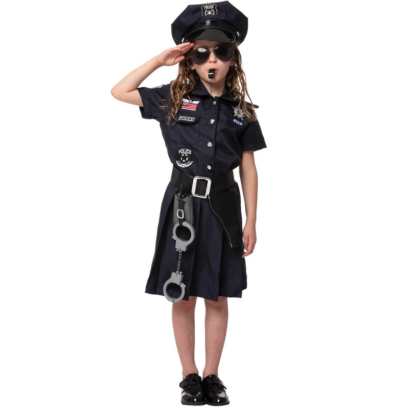 Police Officer Complete Girls Costume