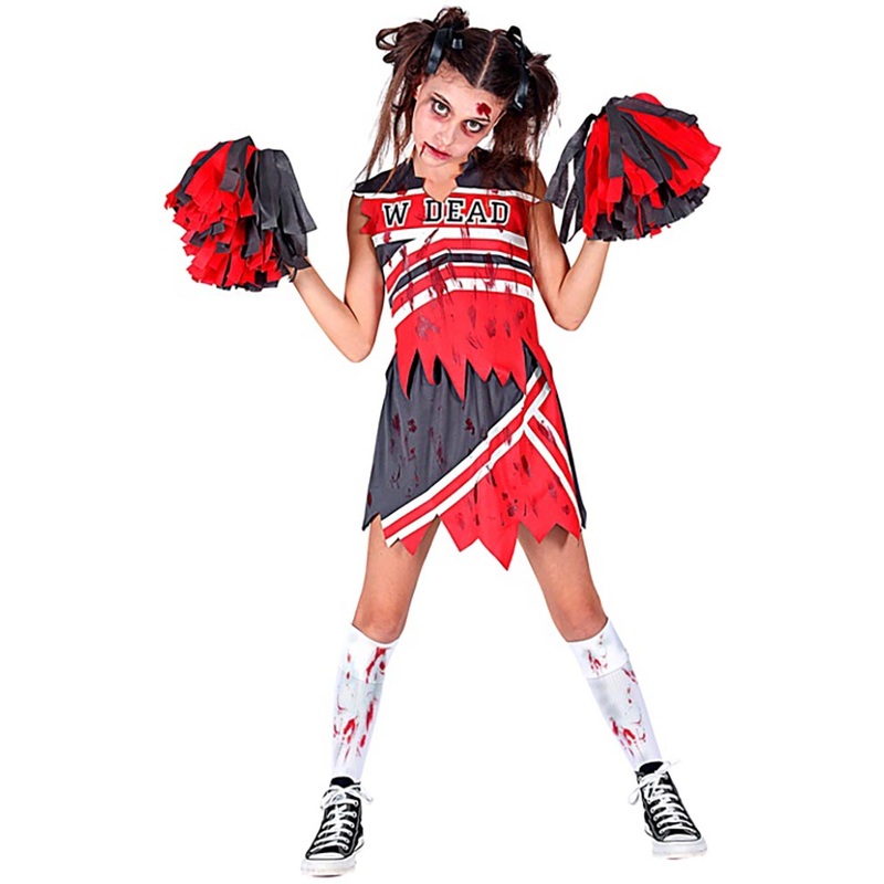Zombie Cheerleader Girls and Teens Halloween Costume