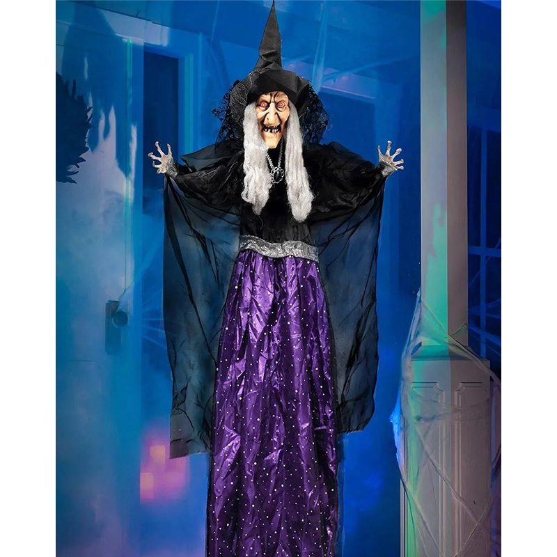 Hanging Witch Halloween Animatronic 1.1m