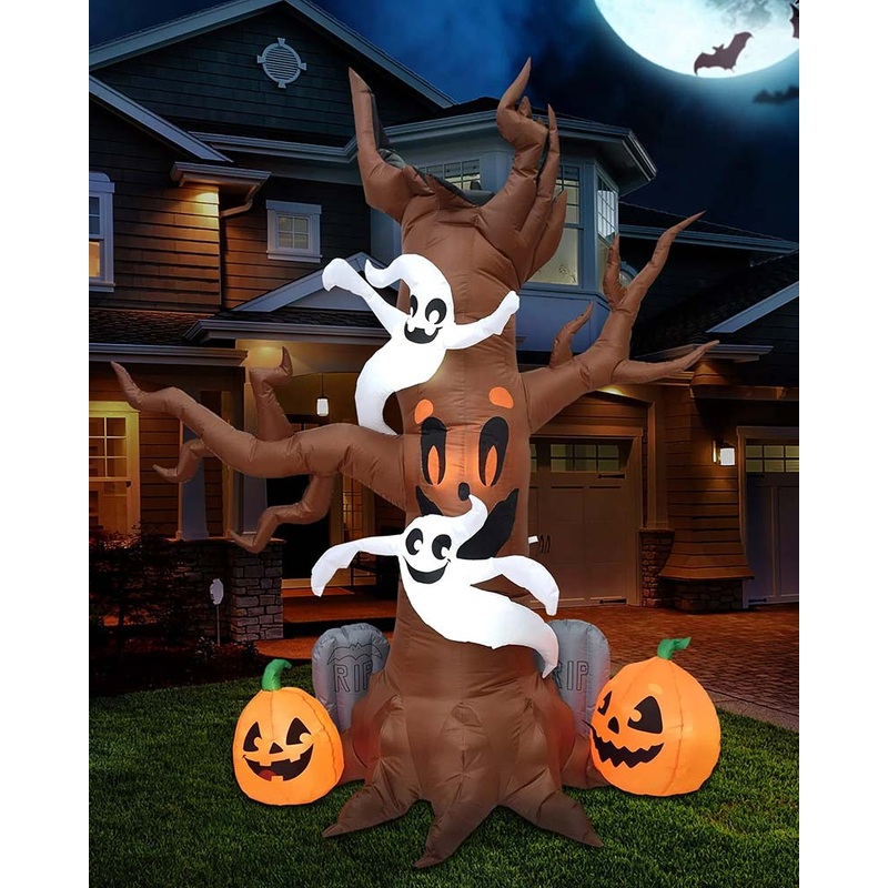 Scary Tree with Graves Lawn Inflatable 2.4m