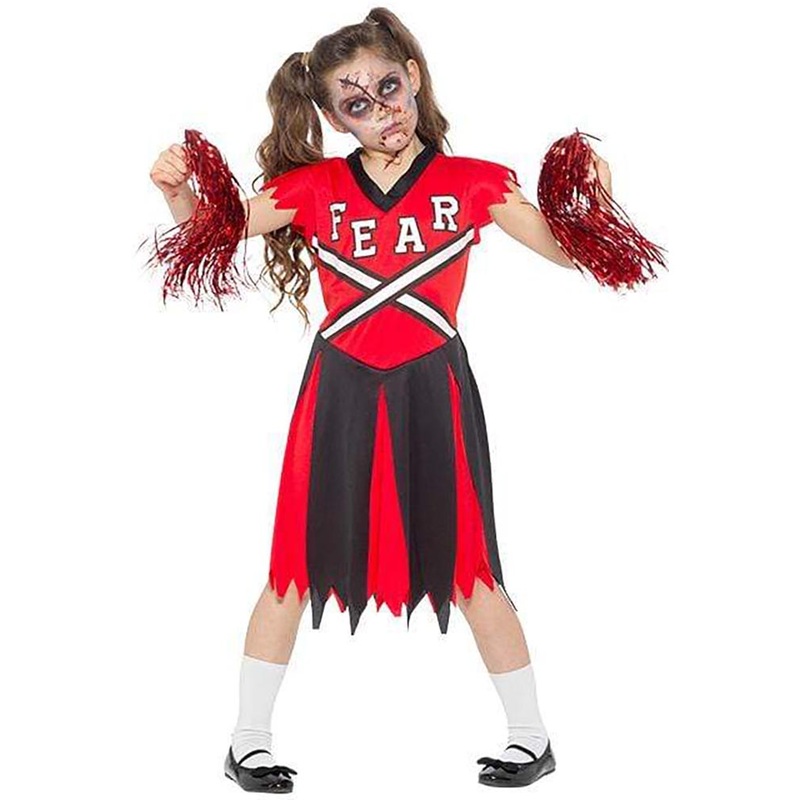 Undead Fearleader Girls Halloween Costume