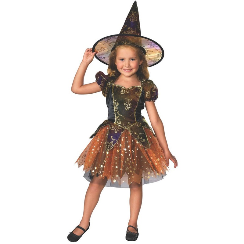 Elegant Witch Girls Halloween Costume