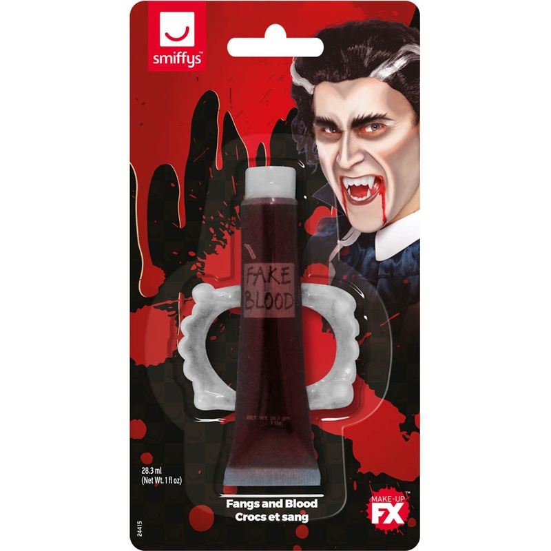 Fangs and Fake Blood For Halloween