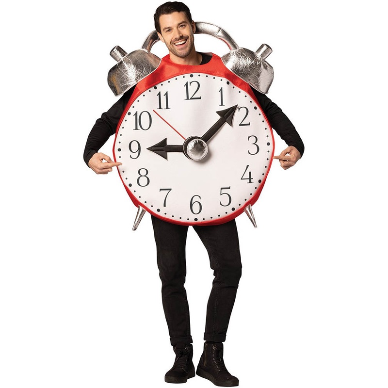 Retro Alarm Clock with Bell Adult Costume