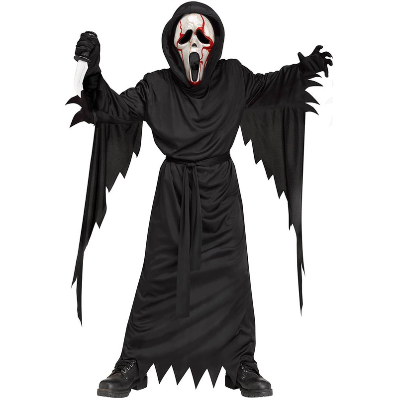 Scream Bleeding Ghost Face Kids Halloween Costume