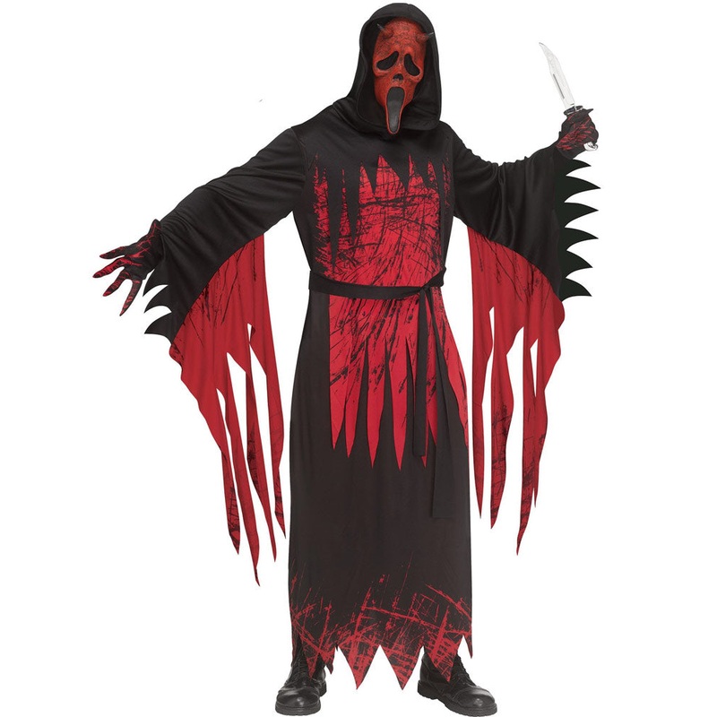Scream Ghost Face Aged Devil Mens Costume