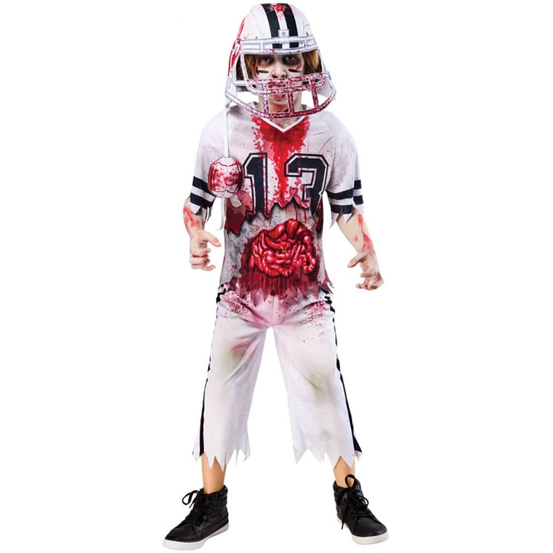 Undead Zombie Football Player Boys Halloween Costume