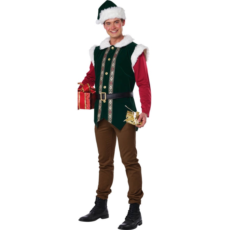 Christmas Elf Mens Costume|Medium|Large|Extra Large