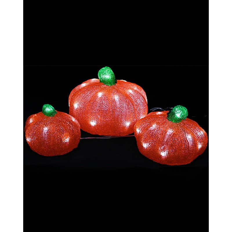 Halloween LED Pumpkin Lights Pack of 3