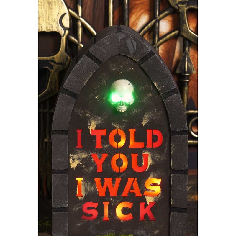 Halloween Light Up Tombstone 31cm