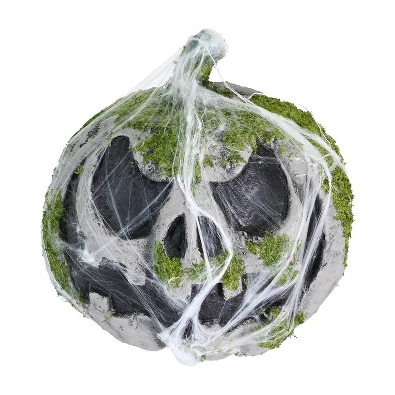 Moss Skeleton Pumpkin Halloween Decoration 22cm