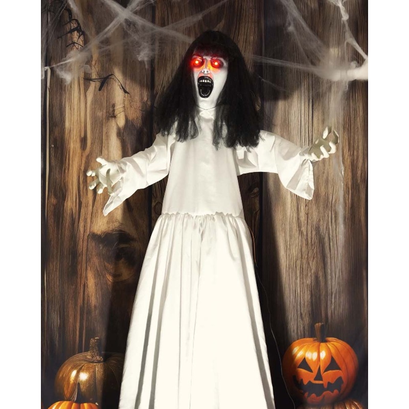 Possessed Lady Animated Halloween Decoration 1.8m