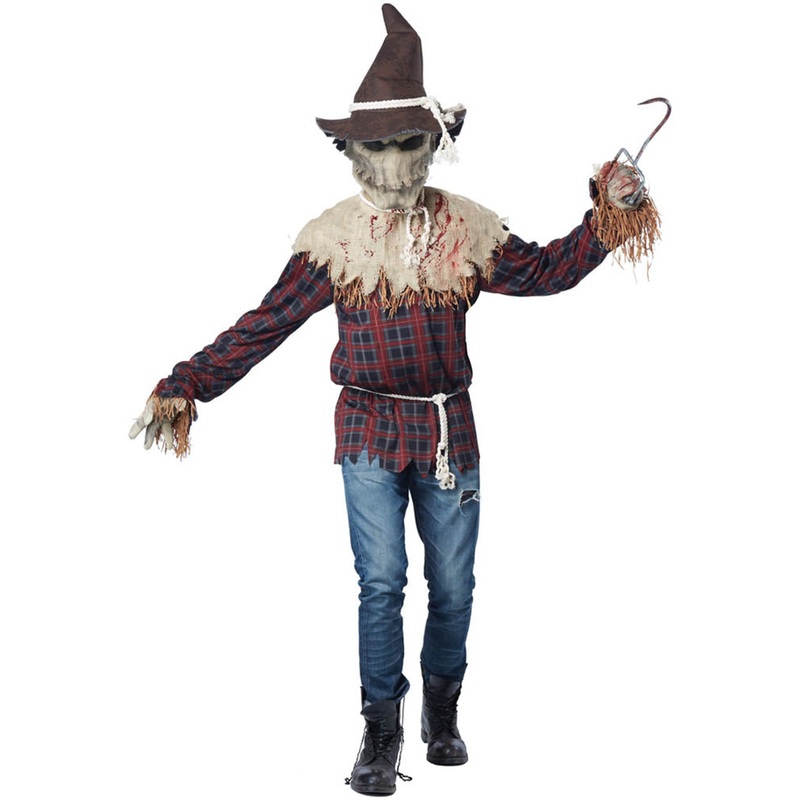Sadistic Scarecrow Ani Motion Deluxe Mens Halloween Costume